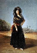 Francisco de Goya, Portrait of the Duchess of Alba. Alternately known as The Black Duchess